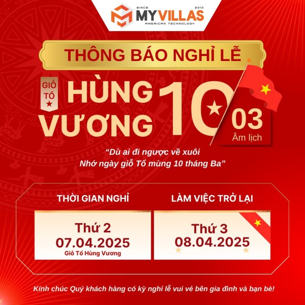  THÔNG BÁO LỊCH NGHỈ LỄ GIỖ TỔ HÙNG VƯƠNG (MÙNG 10 THÁNG 3 ÂM LỊCH) 